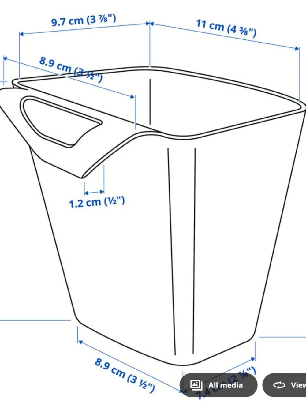 Brand New Set of 2 Sunnersta Containers Ikea